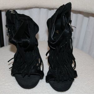 Giuseppe Zanotti black heels with Blk stones
